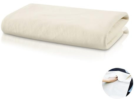 Premium Fensterleder Autoleder, 60x40cm Auto Fensterleder Saugfähiges Weiches Ledertuch Auto-Reinigungstuch Qualität Naturbelassenes Echt Leder Autoleder Trockentuch Natürliches Reinigungstuch (White)