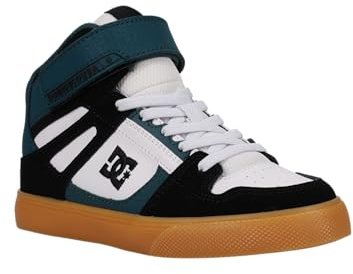 DC Shoes Jungen Pure High-top Ev Sneaker, Black Green White, 28 EU