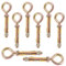 Swpeet Wall Concrete Brick Expansion Screws Closed Hook Bolts (M12) 8Pcs M12 Gewinde Wand Beton Ziegel Expansion Schrauben Geschlossener Ankerhaken, Expansion Eyebolt Schrauben Bolzen
