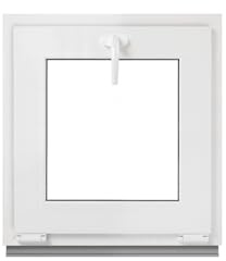 Framex källarfönster – tippfönster vit 40 x 50 cm 2 fack 32 mm (4/24/4) fönster plastfönster bredd x höjd (400 x 500 mm) funktion lutande fönster
