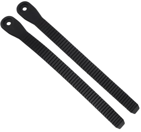 ifundom Correa de Patín Reemplazable PVC Negro 2 Piezas Tornillos