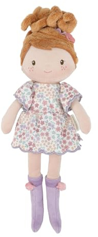 Little Dutch - Bambola di stoffa soffice, bambola AVA - 35 cm - per ragazze dai 12 mesi in su - ragazza con fiori