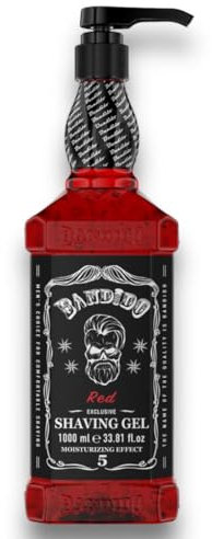 Bandido Shaving Gel Gel da Barba 1000ml (Red - Blue) (Red)
