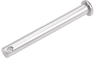 sourcing map Single Hole Clevis Pins - 8mm X 70mm Flat Head 304 Stainless Steel Link Hinge Pin
