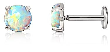 limerencia 18G Titan Tragus Piercing, 2 Stück Medizinische Lippenpiercing Labret Stecker Hypoallergen Helix Piercing ohr für Bauchnabel Zunge Augenbraue Lippe Septum Nase Ohr Piercing