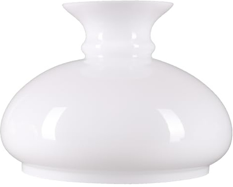 Lampenglas Ersatzglas Petroleumglas Lampenschirm Glasschirm Petroleumlampe Ø 200mm Höhe180mm Weiß