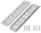 2 Stück Lüftungsgitter Aluminium, Belüftungsgitter Rechteckig 30 x 8 cm mit 8 Schrauben Türlüftungsgitter Abluftgitter Korrosionsschutz fur Belüftung von Schränken und Schlafzimmern