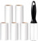 Vinabo Rouleau Poils Animaux, 1 Poignées + 6 Rouleaux Feuilles Adhésives, Rouleau Adhesif Vetement, Lint Roller pour VêTements, Cheveux, Canapé, Lit, Poils de Chat et Chien - 60/Rouleau