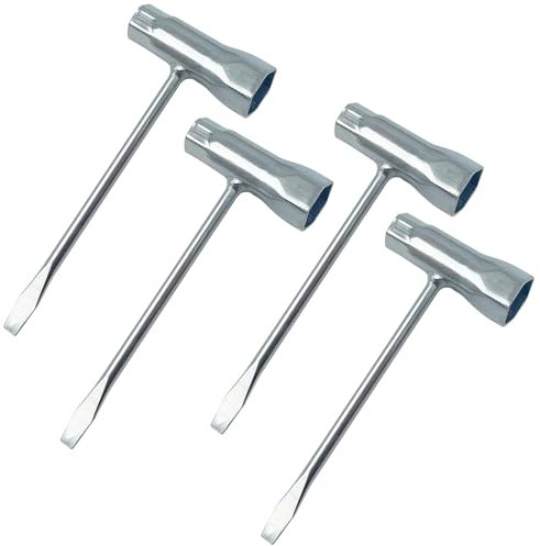 ZHXGO 4 Zündkerzenschlüssel 13mm x 19mm, kettensägen schlüssel, Bürstenschneider Werkzeug, Kettensäge Zubehör Zündkerzenschlüssel Für Die Meisten Kettensägentypen