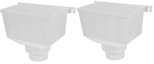 VILLCASE 2pcs Rain Diverter for Downspout Rain Barrel Water Collection System for Garden Greenhouse Gutter