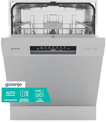 Gorenje GU642D90X Geschirrspüler/Unterbaugerät/60 breite/14 Maßgedecke/6 Programme/UltraClean/Total AquaStop/MultiClack/EcoProgramm/EEK:D/Gerätemaße (HxBxT):84,5 x 59,9 x 59,7cm