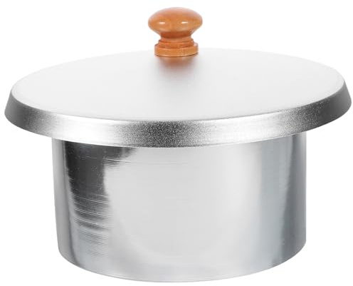 Beaupretty Set Pot Intérieur Fusion Cire avec Couvercle Pot Chauffe-cire Aluminium Antiadhésif Accessoire Épilation Pratique et Compact et Facile à Transporter
