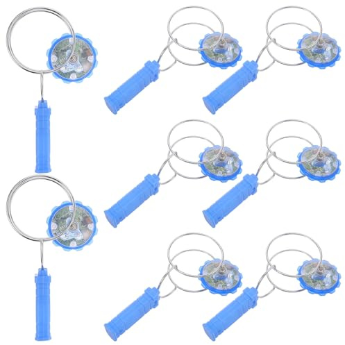 YARNOW 8 peonzas Luminosas Infantiles - Juguetes con Luces Intermitentes, Ideales para Fiestas navideñas, Halloween, como premios Escolares, para Rellenar Bolsas de cumpleaños.