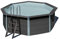 Gre kpco41 Framed Pool Octagonal Blue, Brown – Above Ground Pools ( Steel, 3 Person (S), 3000 l/h)