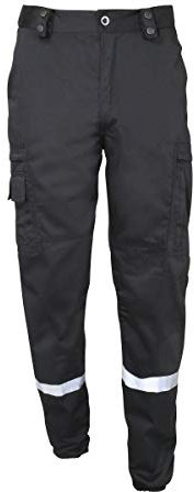 Pantalon ACTION bandes rétro-réfléchissantes Noir - CityGuard - Noir - #000000 - 44