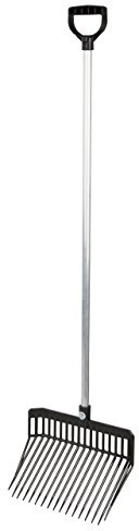 Kerbl 323473 Dunggabel Premium, schwarz inklusiv Aluminiumstiel