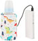 USB Babyflaschenwärmer Tragbare Cartoon Milchflasche Reise Heizungs Abdeckung Isolierungs Thermostat für Zuhause(Dinosaur-Pattern)