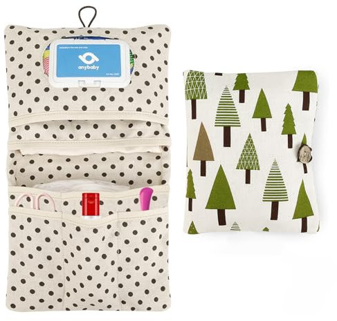 PIWOSGOL Baby Windeltasche, Wickeltasche Organizer, Windeltasche für Unterwegs, Kleine Wickeltasche Organizer, Wickelorganizer für Kekse, Pflegecreme, Feuchttücher, Toilettenpapier