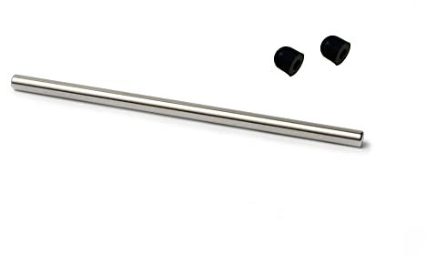 JZSMY Welle für Intex Pure Spa Whirlpool Impeller Pump Shaft Fix E90 Fehler, 1 Edelstahlwelle mit 2 Gummikappen