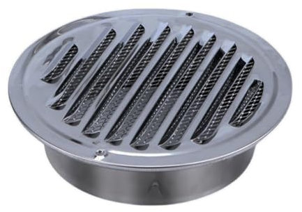 FAZENHUA Ventilationsskydd väggventilationskåpa, platt kanaler, platt kanalventilationsluftventil, väggmonterat avgasskydd ventilationsuttag, Louvered ventilhuva, för lägenheter, lägenhet,