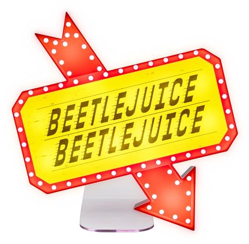 Beetlejuice Icon Accent Light - Offiziell lizenziertes Merchandise aus dem ikonischen Retro-Horrorfilm, gruselige Raumdekoration und Geschenk, Gothic-Schlafzimmer-Accessoire und Nachtlicht