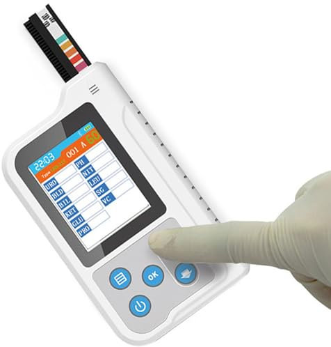 Analizador De Orina Digital, Análisis De Orina De Rutina E Instrumentos De Prueba, con Tiras De Prueba De PH, Pantalla LCD De 2,4 Pulgadas, para El Hogar, El Hospital, Las Clínicas