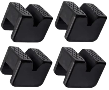 harayaa 4Pcs Adapter Rubber Rail Pinch Weld Protector for Axle Stand Car