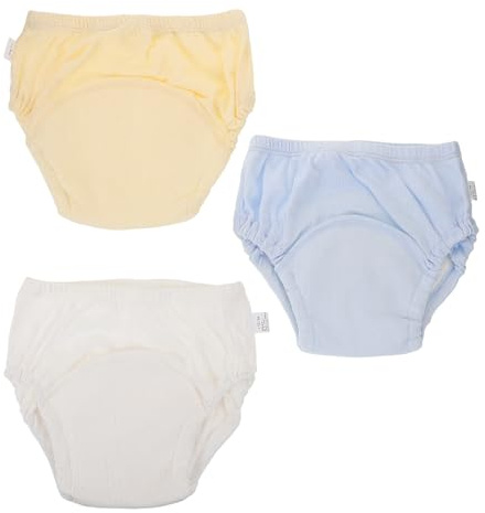 PERSELOSO 3 Piezas de Ropa Interior de Entrenamiento para Bebés y Niños Pequeños, Pantalones Absorbentes de Algodón Cómodos Diseño a Prueba de Fugas para Aprender a Ir al Baño