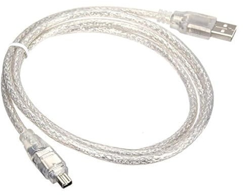 cablecc USB Male to Firewire IEEE 1394 4 Pin Male iLink Adapter Cord Cable for SONY DCR-TRV75E DV