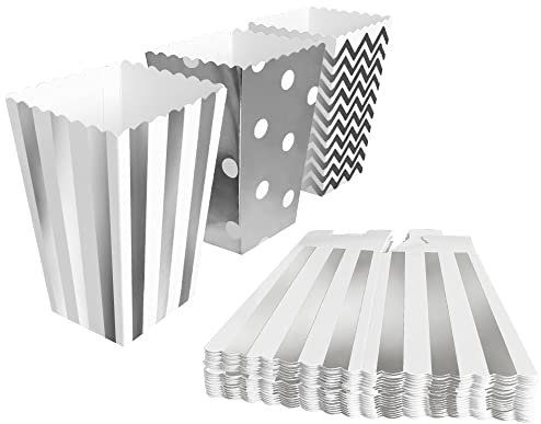 BangShou 60 Stück Popcorn-Boxen, Mini-Papier-Süßigkeitenbehälter für Filmabende, Karneval, Partys, Theater und Partys
