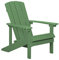 Moderner Muskoka Gartenstuhl in Grün mit Breiten Armlehnen Adirondack