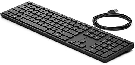 HP Tastatur 320K USB schwarz QWERTZ Deutsch