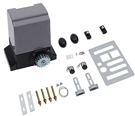 Motorzylinder+Zahnstange für Flügeltore, Schiebetorantrieb Jet Torantrieb Garagentoröffner Hoftor mit 6m Fernbedienung Breite bis 1200KG
