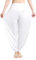 Cegerne Haremshose Damen Yoga Pilates Hosen Super Weich Stretch Leicht Pumphose Sommer, Weiß, M