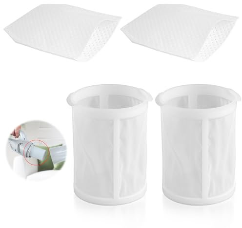 4 pcs Staubsaugerzubehör, 2 Vorfilter + 2 Pre Filter für Makita CL100/106/180 DCL180 Staubsaugerfilter, Vorfilter Teil 451208-3, Filter Teil 443060-3