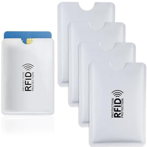 5 Pcs RFID Blocker Kartenhülle, Schutzhüllen für Kreditkarten, TÜV Geprüfte EC Karten Schutzhülle & NFC Blocker, vor Datendiebstahl Schutz Hülle Kreditkartenhülle Kartenhülle