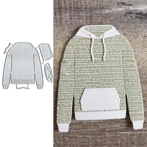 Sweatshirt Clothing Frame Metal Die Cuts Cutting Dies Paper Cards Cutting Dies Cut Stencils for DIY Embossing Card Making Book Tags Decorative Paper Dies Scrapbooking