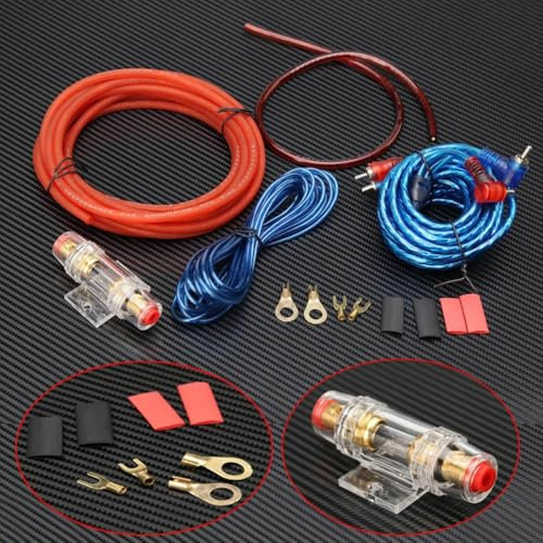 Car Power Amplifier Installation Kit, Car Audio Wire Wiring, Subwoofer Wiring Kit, Amp Wiring kit, 1500W Car Amplifier Wiring Complete Installation Kit