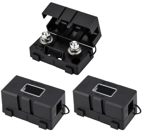 Midi skruvsäkring, 2 stycken ANS säkringshållare 12 V – 58 V Midi högströmsskydd 30–200 ampere för bilar, lastbilar, byggfordon, bussar, husvagnar (säkerhetshållare)