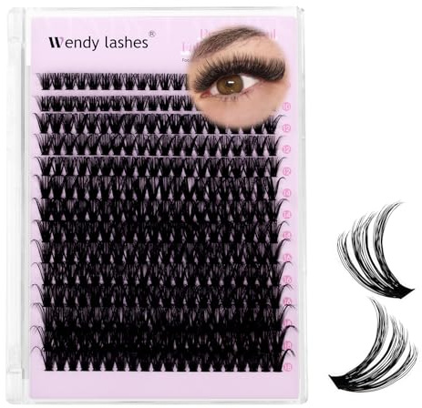 Pestañas Postizas Individuales 50D-D-Curl Wispy Pestañas Pelo a Pelo Naturales 10-18mm Reutilizables Extensión De Pestañas De Bricolaje En Casa(FKDP-lash-50D-D-1018)