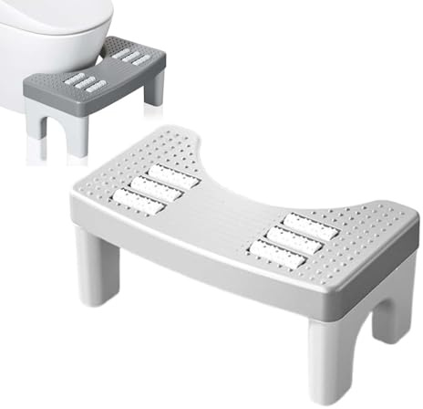 Wuzdy Sgabello Per Wc Ergonomico, Sgabello Da Toilette, Sgabello Da Bagno Fisiologico, Per Adulti Antiscivolo, Scientifico, Lenitivo Intestinale Previene Emorroidi, Costipazione, Flatulenza