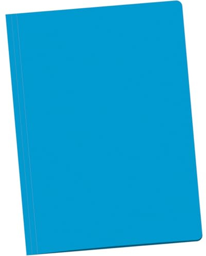 Dohe - Subcarpetas Cartulina (50 uds.) - Tamaño A4 (23x31,5 cm), Para Documentos, Folios, Trabajos, Proyectos, Ranuras para Fástener, Grosor 180 gr/m², Material de Oficina - Azul