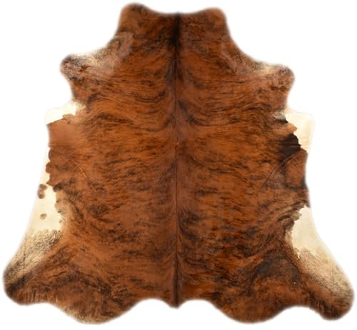 generisch Premium KUHFELL STIERFELL BRAUN EXOTISCH 240 x 190 cm XL Fell Teppich VON KUHFELLE ONLINE