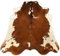 generisch Premium KUHFELL STIERFELL BRAUN EXOTISCH 230 x 200 cm XL Fell Teppich VON KUHFELLE ONLINE