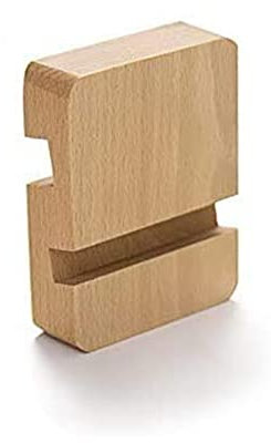 MYLB Wooden Cell Phone Stand, Universal Desktop Phone Stand Portable Mobile Tablet Holder