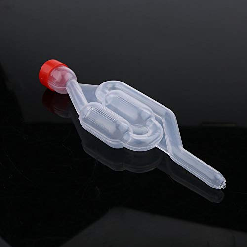 Bonde de Fermentation Tubes de Jardinier en Plastique avec Couvercle, Airlock Bubbler Home Kit de Brassage de vin Fermentation pour fermentation