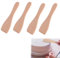 CUHZA Racletteschieber Raclettespachtel Racletteschaber aus Holz für Raclettes Pfännchen als Zubehör (Racletteschieber, 4pcs), Raclettes-Schaber, schont beschichtete Raclettes-Pfännchen