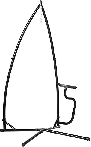 Outsunny Hammock Chair Stand Only Construction Heavy Duty Metal C-Stand for Hanging Hammock Chair Porch Swing Indoor or Outdoor Use