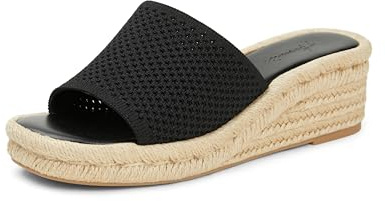 Arromic Women's Espadrilles Wedge Platform Sandals Comfortable Slip On Slides for Women Summer Beach Casual Outdoor Dress Heels Shoes