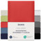 Dreamzie Premium Spannbettlaken 180x200 cm - 200x200 cm - 37cm Seitenhöhe - auch für Boxspringbett & Wasserbett - Bettlaken Boxspringbett 100% Jersey Baumwolle, 150 g/m² - Oeko-TEX - Rot
